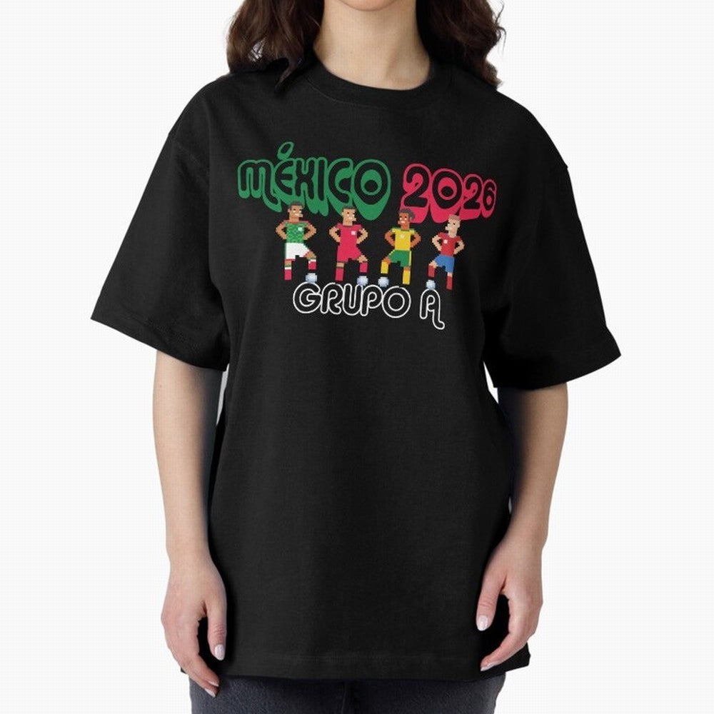 Mexico 2026 Group A Oversized T-Shirt Turn Football Passion into Global Football Passion for FIFA World Cup 2026 USA Canada Mexico, Capturing Haaland, Spain and Netherlands, Tournament Hype, Historic Matchups, Family Viewing Parties and Global