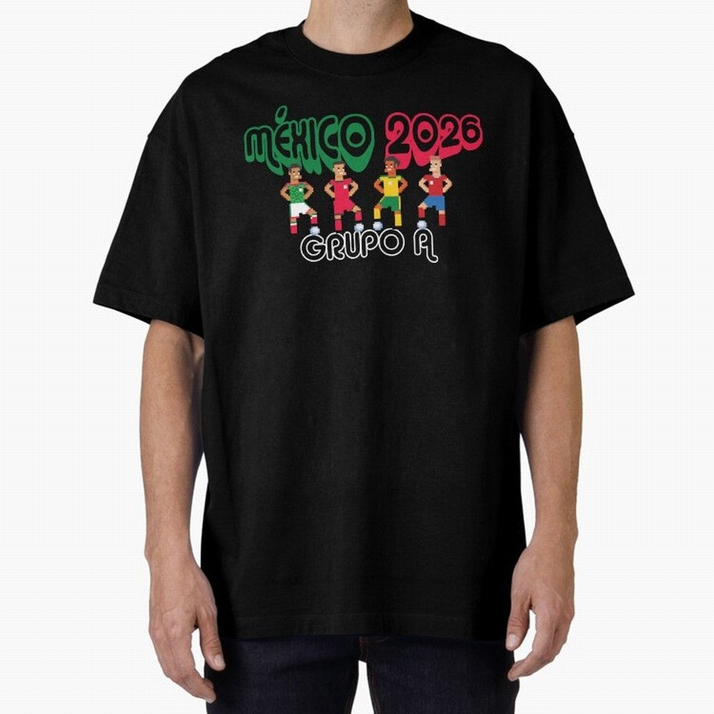 Mexico 2026 Group A Oversized T-Shirt Turn Football Passion into Global Football Passion for FIFA World Cup 2026 USA Canada Mexico, Capturing Haaland, Spain and Netherlands, Tournament Hype, Historic Matchups, Family Viewing Parties and Global