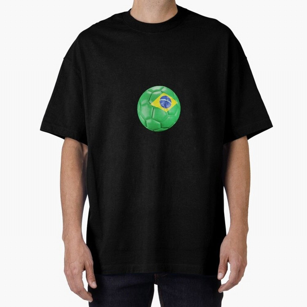 Brazil Oversized T-Shirt Celebrate the FIFA World Cup 2026 Group Stage Journey through CR7 Highlights, England and Germany Pride, Champion Mindset, Group Stage Buzz, Knockout Tension and Passionate Fan Culture; Built for Supporters Chasing Trophy