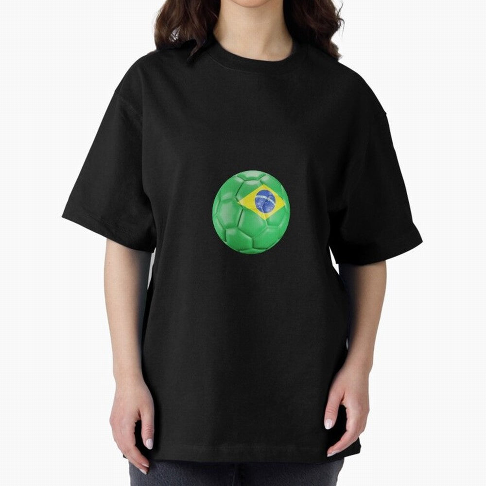 Brazil Oversized T-Shirt Celebrate the FIFA World Cup 2026 Group Stage Journey through CR7 Highlights, England and Germany Pride, Champion Mindset, Group Stage Buzz, Knockout Tension and Passionate Fan Culture; Built for Supporters Chasing Trophy