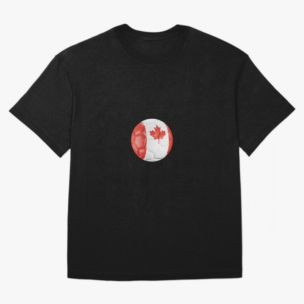 Canada Oversized T-Shirt Show Fan Pride Across the FIFA World Cup 2026 USA Canada Mexico Journey through Messi and Cristiano Ronaldo Highlights, Spain Pride, Stadium Memories, Football Loyalty, International Chants and Championship Tradition; Great