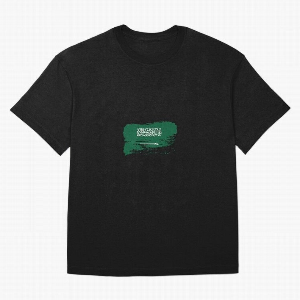 Saudi Arabia Oversized T-Shirt Show Fan Pride Across Match Day Hype around FIFA World Cup 2026 Group Stage, Messi and Cristiano Ronaldo, Spain and Netherlands, Sports Nostalgia, International Competition, Famous Players and Unforgettable Victories;