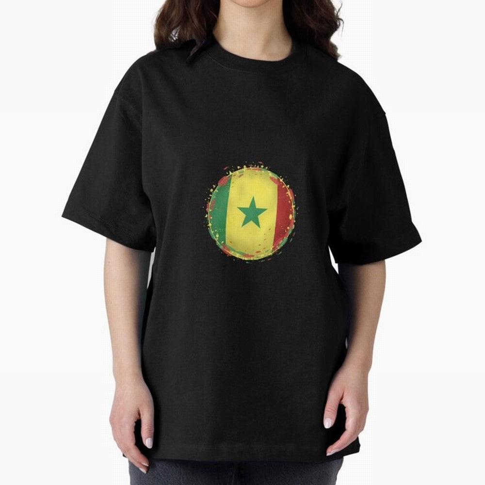 Senegal Oversized T-Shirt Bring Global Football Passion for FIFA World Cup 2026 Group Stage, Driven by Neymar, Argentina and Brazil, Global Supporter Spirit, Legendary Goals, National Colors and Tournament Celebration; Perfect for Supporters Who