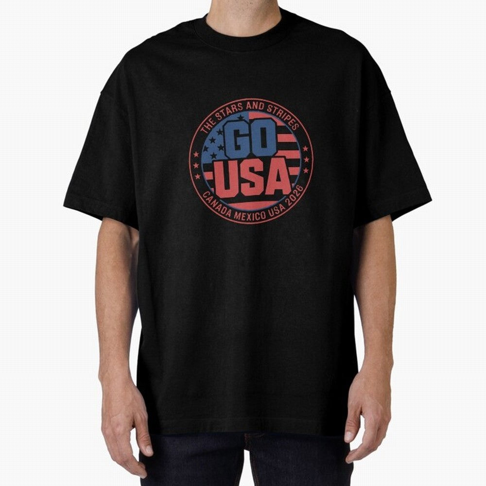 2026 USA Soccer Mexico Canada Oversized T-Shirt Bring Trophy Dreams to FIFA World Cup 2026 USA Canada Mexico Centered on Mbappe, Brazil, Portugal and Argentina Energy, Stadium Chants, National Pride, Trophy Dreams and Unforgettable Football