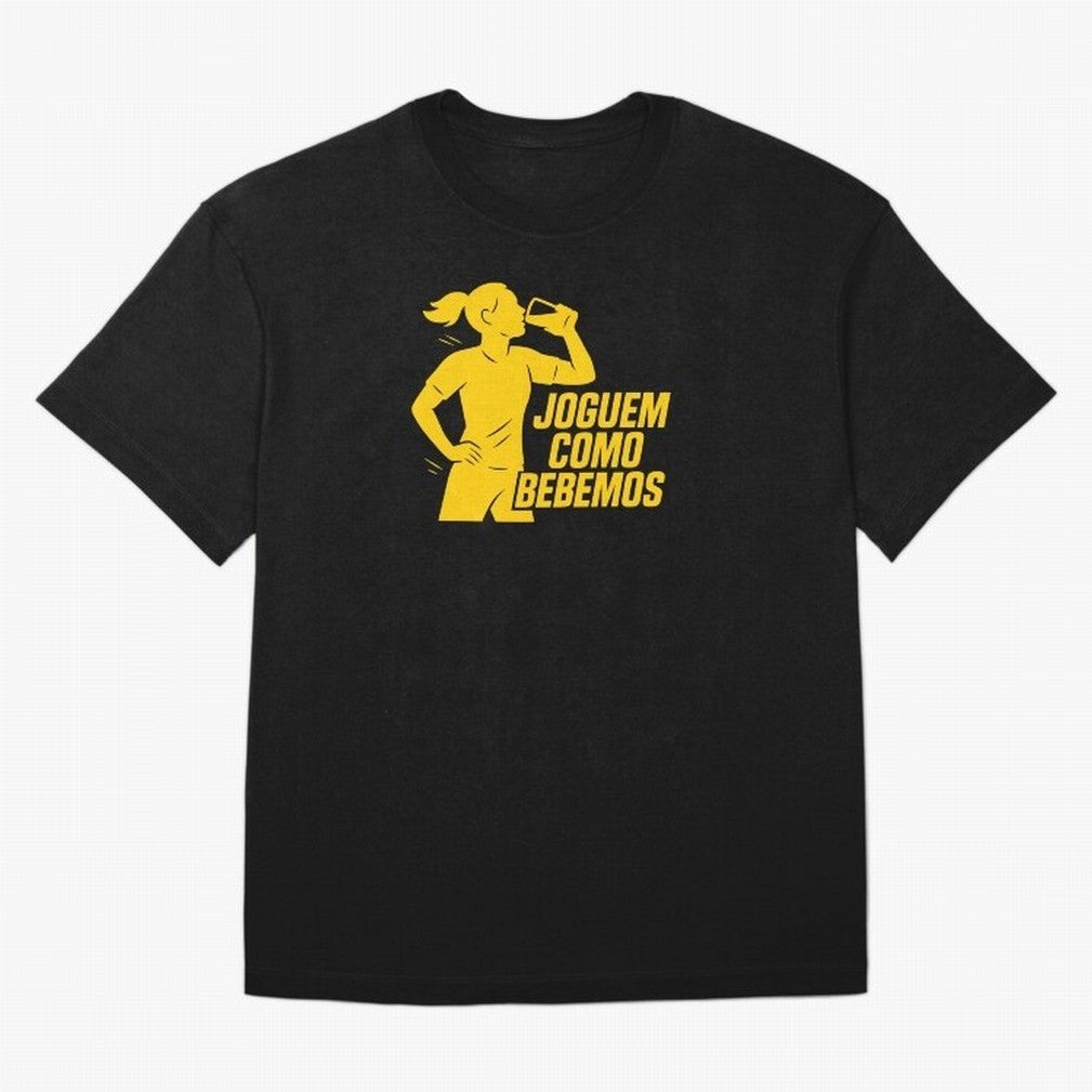 Joguem Como Bebemos Women World Cup 2026 Oversized T-Shirt Bring Match Day Fire to FIFA World Cup 2026 USA Canada Mexico for Fans of Cristiano Ronaldo and Spain, Bringing Football Festival Excitement, Trophy Ambitions, Country Rivalries and Star