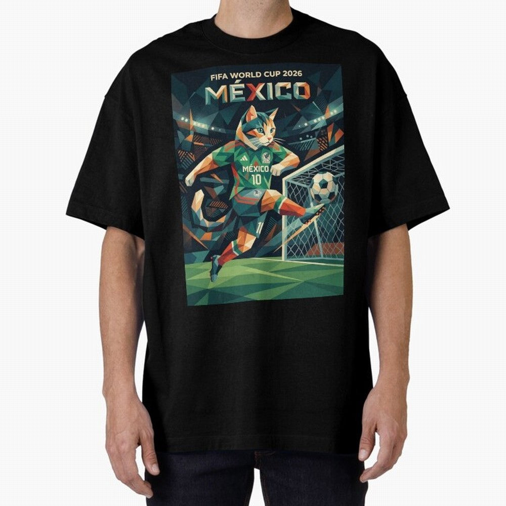 FIFA World Cup Mexico Oversized T-Shirt Carry the Colors and Pride of Global Football Passion for FIFA World Cup 2026, Connected to Neymar, Haaland and Cristiano Ronaldo, Argentina, Stadium Chants, National Pride, Trophy Dreams and Unforgettable