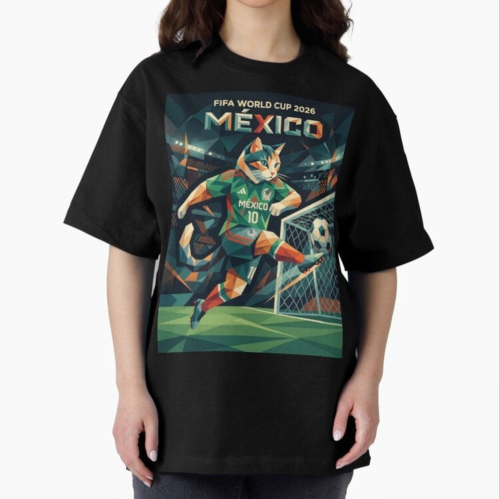 FIFA World Cup Mexico Oversized T-Shirt Carry the Colors and Pride of Global Football Passion for FIFA World Cup 2026, Connected to Neymar, Haaland and Cristiano Ronaldo, Argentina, Stadium Chants, National Pride, Trophy Dreams and Unforgettable