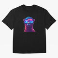 Cyberpunk Llama with Neon Soccer Vibes Oversized T-Shirt Upgrade Global Football Passion for FIFA World Cup 2026 USA Canada Mexico, Highlighting Cristiano Ronaldo, Haaland and CR7, England, France and Netherlands, Supporter Pride, Iconic