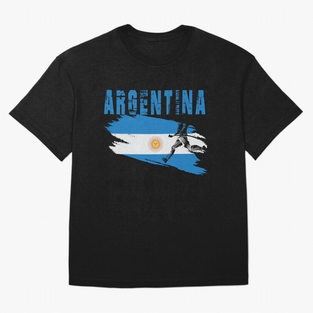 Argentina World Cup 2026 ¨C Pride in Motion Oversized T-Shirt Build FIFA World Cup 2026 Group Stage Spirit, Made for France and Portugal, Messi, Classic Soccer Heritage, Championship Pressure, Fan Loyalty and International Pride; Ideal for Football