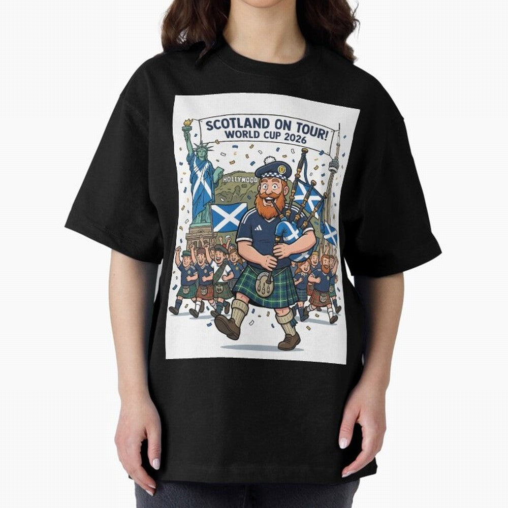 World Cup 2026 Tour Oversized T-Shirt Honor the Beautiful Game during FIFA World Cup 2026 USA Canada Mexico Spirit, Filled with Brazil, Portugal and Argentina, Haaland, Retro Football Energy, Iconic Rivalries, Trophy Chase Drama and Stadium