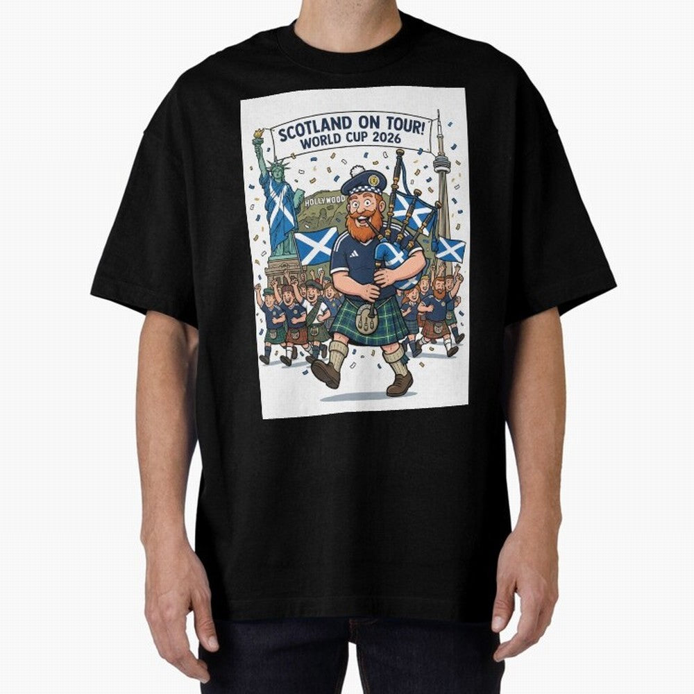 World Cup 2026 Tour Oversized T-Shirt Honor the Beautiful Game during FIFA World Cup 2026 USA Canada Mexico Spirit, Filled with Brazil, Portugal and Argentina, Haaland, Retro Football Energy, Iconic Rivalries, Trophy Chase Drama and Stadium
