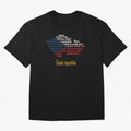 ?esk¨¢ republika (Anthem, map, and flag) Oversized T-Shirt Bring a Vintage Feel to FIFA World Cup 2026 for Fans of Neymar and Spain, Bringing Football Passion, Legendary Performances, Festival Vibes and Supporter Community; Perfect for Supporters