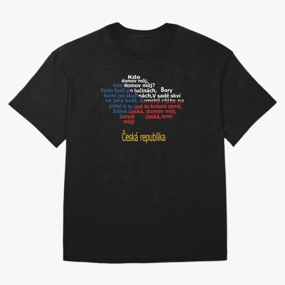 ?esk¨¢ republika (Anthem, map, and flag) Oversized T-Shirt Bring a Vintage Feel to FIFA World Cup 2026 for Fans of Neymar and Spain, Bringing Football Passion, Legendary Performances, Festival Vibes and Supporter Community; Perfect for Supporters