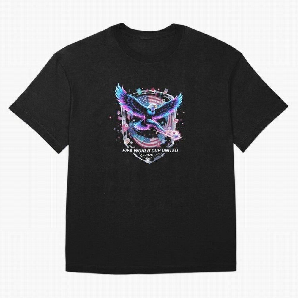 FIFA World Cup 2026 United Eagle Soccer Art T-Shirt_86867742 Oversized T-Shirt Treasure FIFA World Cup 2026 Group Stage Filled with Mbappe, France and Portugal Energy, Match Day Excitement, Supporter Culture, Golden Goals and Global Football