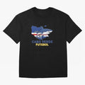 Cabo Verde Soccer Blue Shark Design Oversized T-Shirt Relive Global Football Passion for FIFA World Cup 2026 Group Stage, Filled with Cristiano Ronaldo, Haaland and CR7, Spain, Worldwide Fan Energy, Dramatic Goals, Stadium Lights and Championship