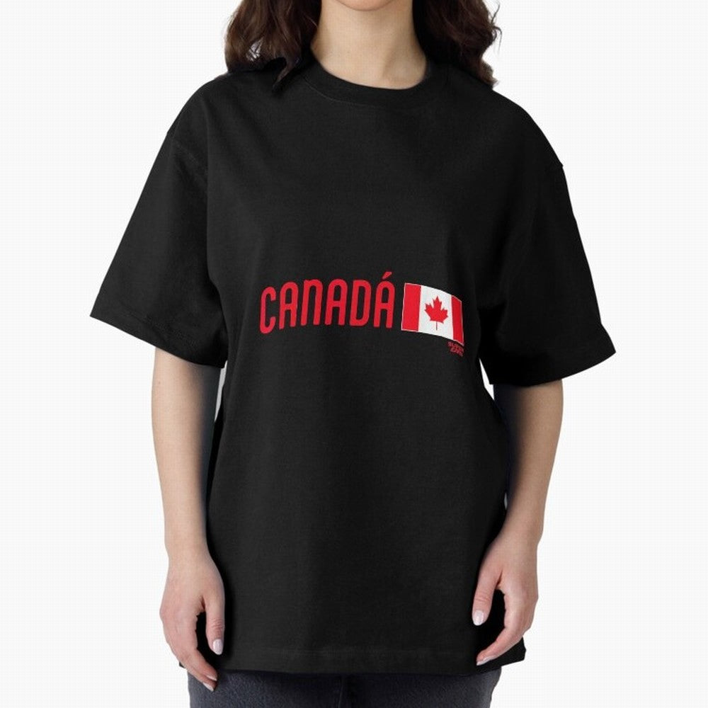 2026 Canada Soccer Fan World Cup Oversized T-Shirt Celebrate FIFA World Cup 2026 Group Stage Celebrating Haaland, Spain and Netherlands Energy, Football Passion, Legendary Performances, Festival Vibes and Supporter Community; Made for Die Hard