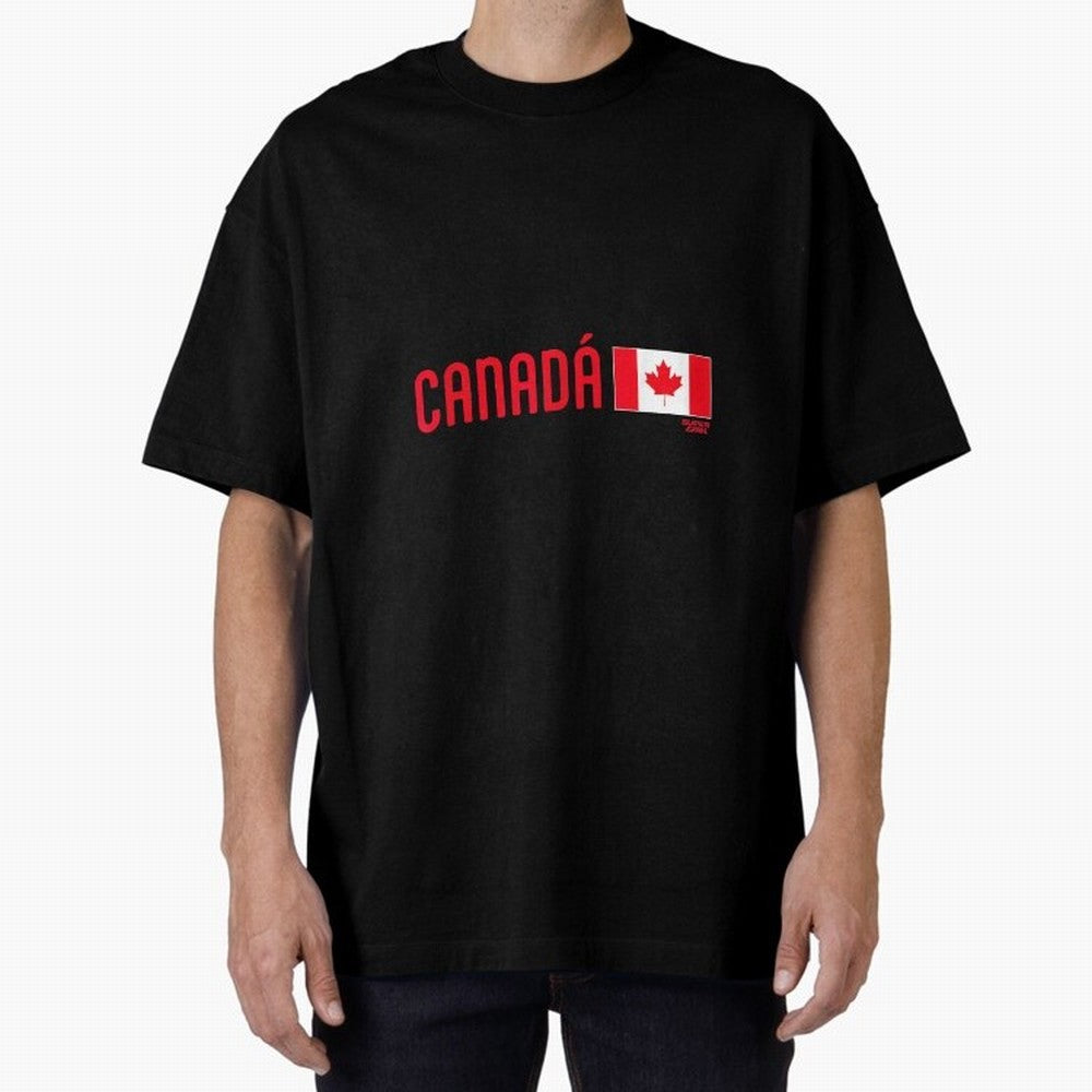 2026 Canada Soccer Fan World Cup Oversized T-Shirt Celebrate FIFA World Cup 2026 Group Stage Celebrating Haaland, Spain and Netherlands Energy, Football Passion, Legendary Performances, Festival Vibes and Supporter Community; Made for Die Hard