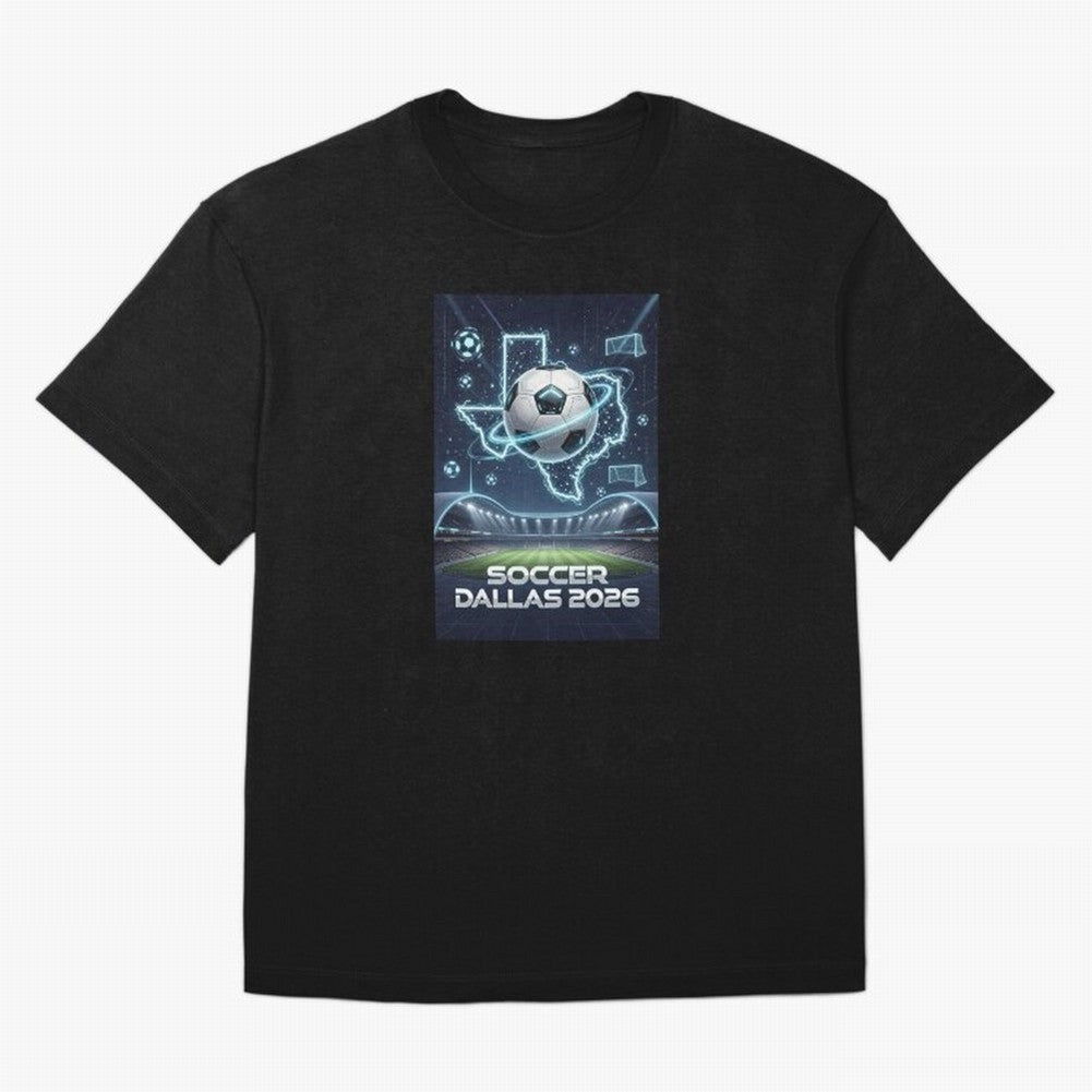 Dallas World Cup 2026 Oversized T-Shirt Capture Stadium Memories from Match Day Hype around FIFA World Cup 2026, Neymar, Haaland and Cristiano Ronaldo, Netherlands, Global Supporter Spirit, Legendary Goals, National Colors and Tournament