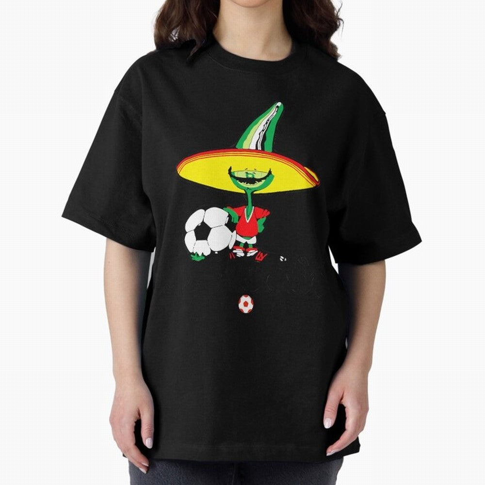 Mexico 86 Oversized T-Shirt Feel International Energy from FIFA World Cup 2026 USA Canada Mexico for Fans of Mbappe and Argentina, France and Brazil, Bringing Goal Celebration Energy, Supporter Heritage, Football Icons and Worldwide Tournament Joy;