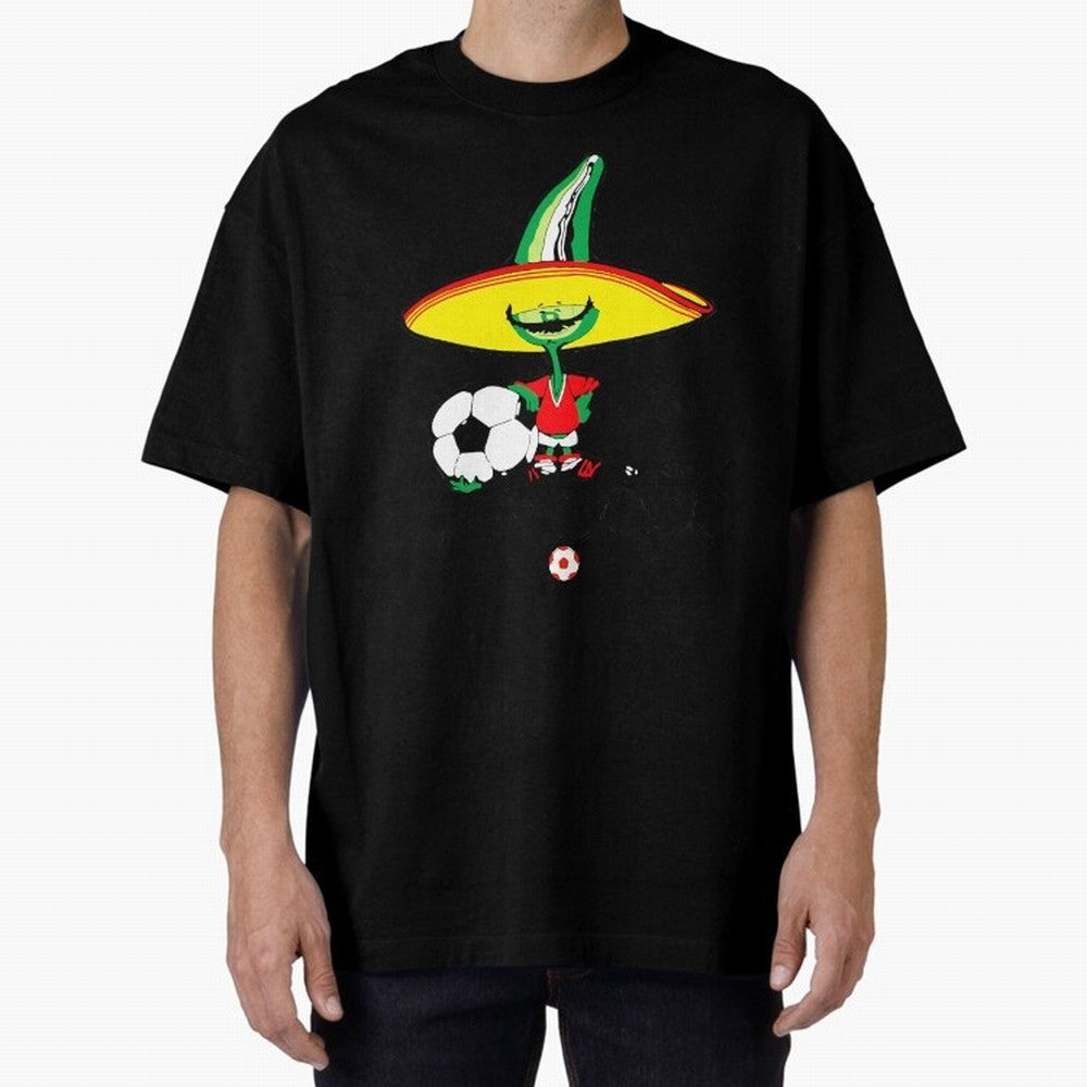 Mexico 86 Oversized T-Shirt Feel International Energy from FIFA World Cup 2026 USA Canada Mexico for Fans of Mbappe and Argentina, France and Brazil, Bringing Goal Celebration Energy, Supporter Heritage, Football Icons and Worldwide Tournament Joy;