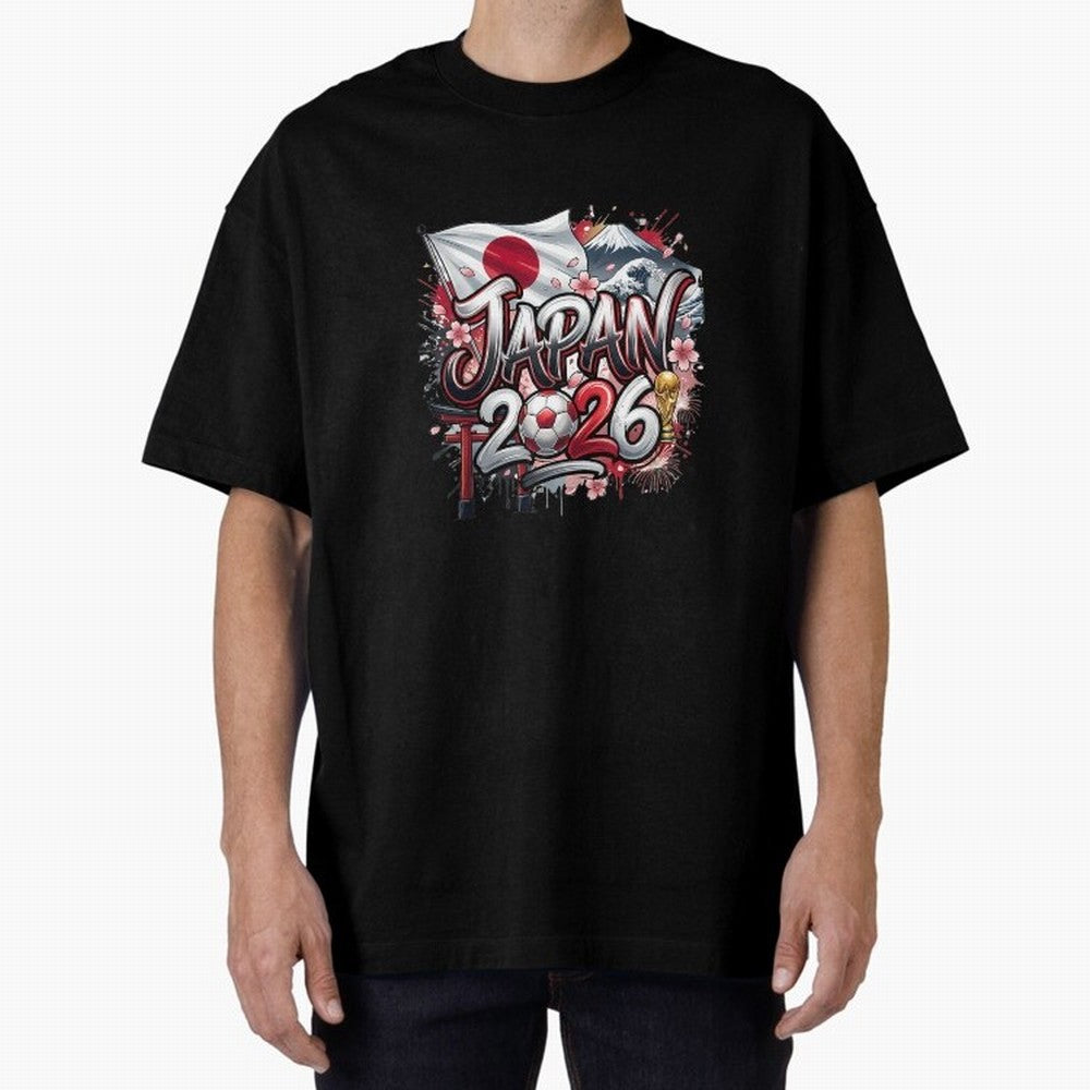 Japan World Cup 2026 Football Legacy Oversized T-Shirt Celebrate Classic Football Spirit in the FIFA World Cup 2026 Group Stage Journey through Neymar Highlights, Netherlands Pride, Supporter Pride, Iconic Celebrations, Legendary Names and Global