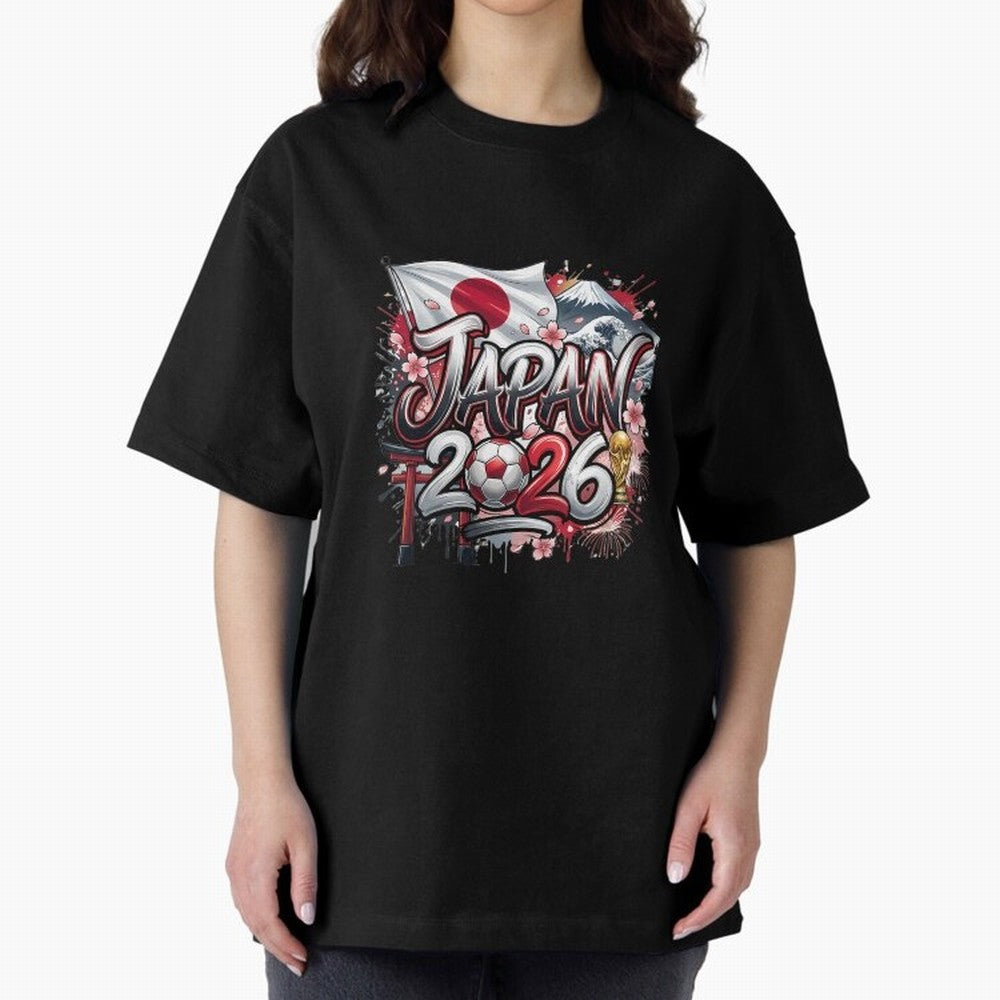 Japan World Cup 2026 Football Legacy Oversized T-Shirt Celebrate Classic Football Spirit in the FIFA World Cup 2026 Group Stage Journey through Neymar Highlights, Netherlands Pride, Supporter Pride, Iconic Celebrations, Legendary Names and Global