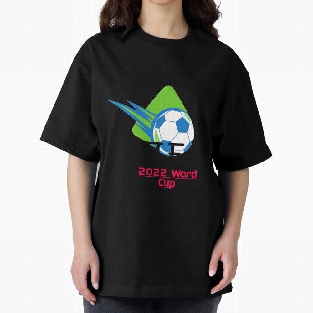 FIFA 2022 FOOTBALL WORLD CUP Upcoming World Cup design Oversized T-Shirt Feel FIFA World Cup 2026 Group Stage for Fans of CR7 and Brazil, Bringing Sports Nostalgia, International Competition, Famous Players and Unforgettable Victories; Made for