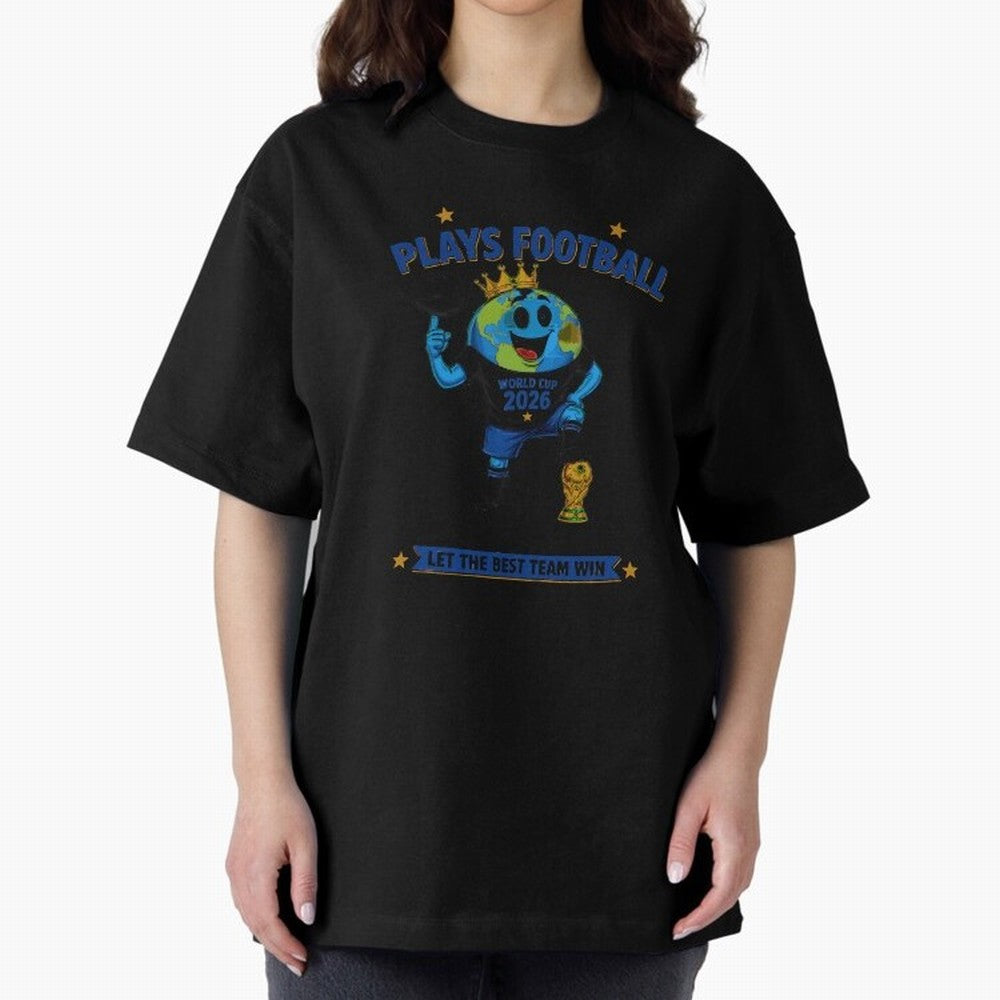 Soccer Oversized T-Shirt Show Your Tournament Heart for Match Day Hype around FIFA World Cup 2026 Group Stage, Neymar, Argentina, Soccer Culture, Superstar Moments, National Team Dreams and Competitive Fire; Great for Watch Parties, Sports Bars,