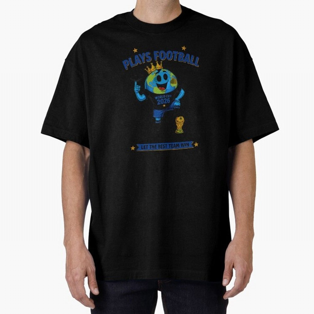 Soccer Oversized T-Shirt Show Your Tournament Heart for Match Day Hype around FIFA World Cup 2026 Group Stage, Neymar, Argentina, Soccer Culture, Superstar Moments, National Team Dreams and Competitive Fire; Great for Watch Parties, Sports Bars,