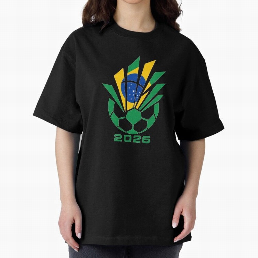 Mexican Soccer 2026 Flag Burst Emblem Oversized T-Shirt Show Fan Pride Across the FIFA World Cup 2026 Journey through Haaland and Mbappe Highlights, Portugal Pride, Champion Mindset, Group Stage Buzz, Knockout Tension and Passionate Fan Culture;