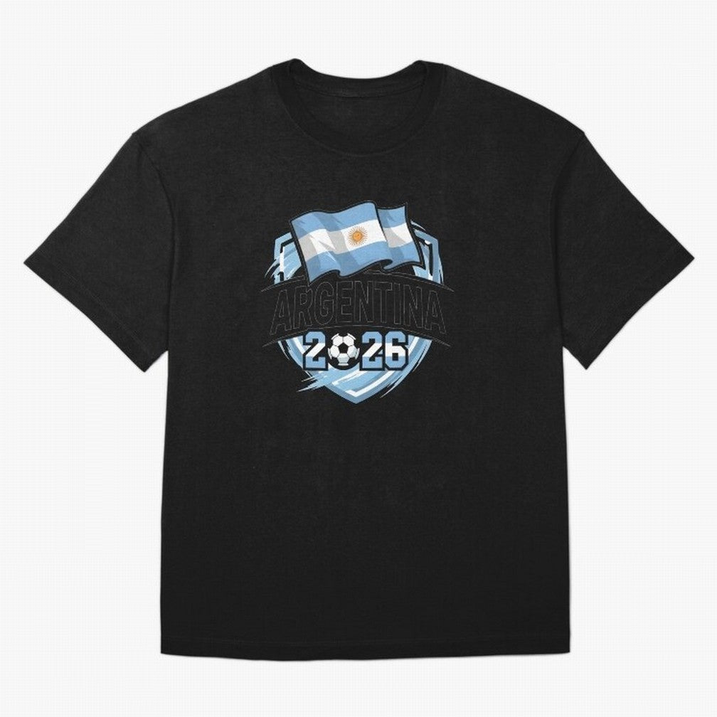 ARGENTINA World Cup 2026 Poster ¨C ARGENTINA Football Oversized T-Shirt Relive the Noise and Pride of FIFA World Cup 2026 Driven by Messi, CR7 and Mbappe, Germany Energy, Classic Soccer Heritage, Championship Pressure, Fan Loyalty and International