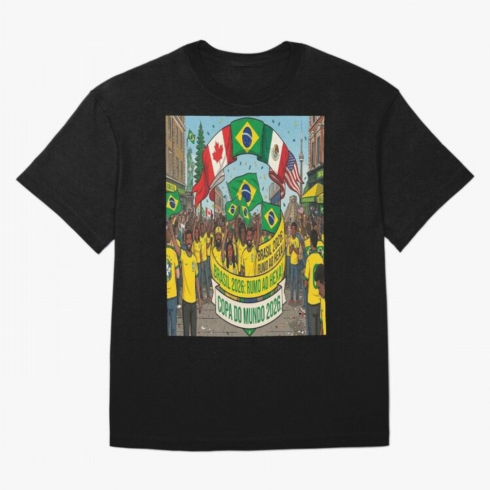 Brazil World Cup 2026 Oversized T-Shirt Fuel the Hype around FIFA World Cup 2026 for Fans of Messi and Cristiano Ronaldo and Argentina, Bringing Fan Favorite Moments, National Team Passion, Big Match Drama and Soccer History; Built for Supporters