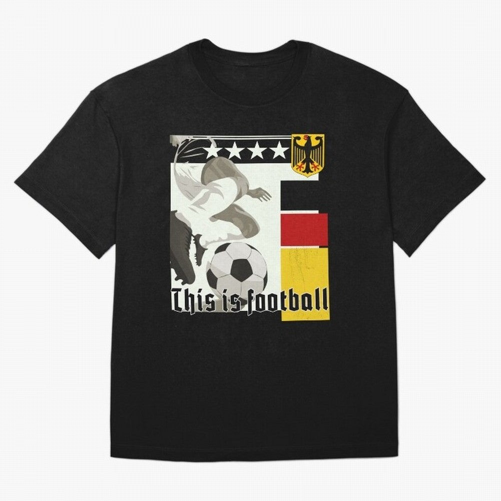This is football! Fan Design Germany 2026 Oversized T-Shirt Show Championship Spirit for Match Day Hype around FIFA World Cup 2026 USA Canada Mexico, Haaland, Argentina, France and Brazil, Supporter Pride, Iconic Celebrations, Legendary Names and