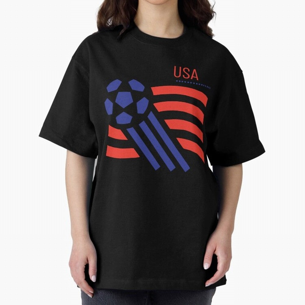 USA Soccer 2026 -Fan Design Oversized T-Shirt Treasure Match Day Hype around FIFA World Cup 2026 Group Stage, CR7 and Messi, England, Championship Spirit, Famous Goals, Roaring Crowds and International Football Unity; Ideal for Fans Who Follow