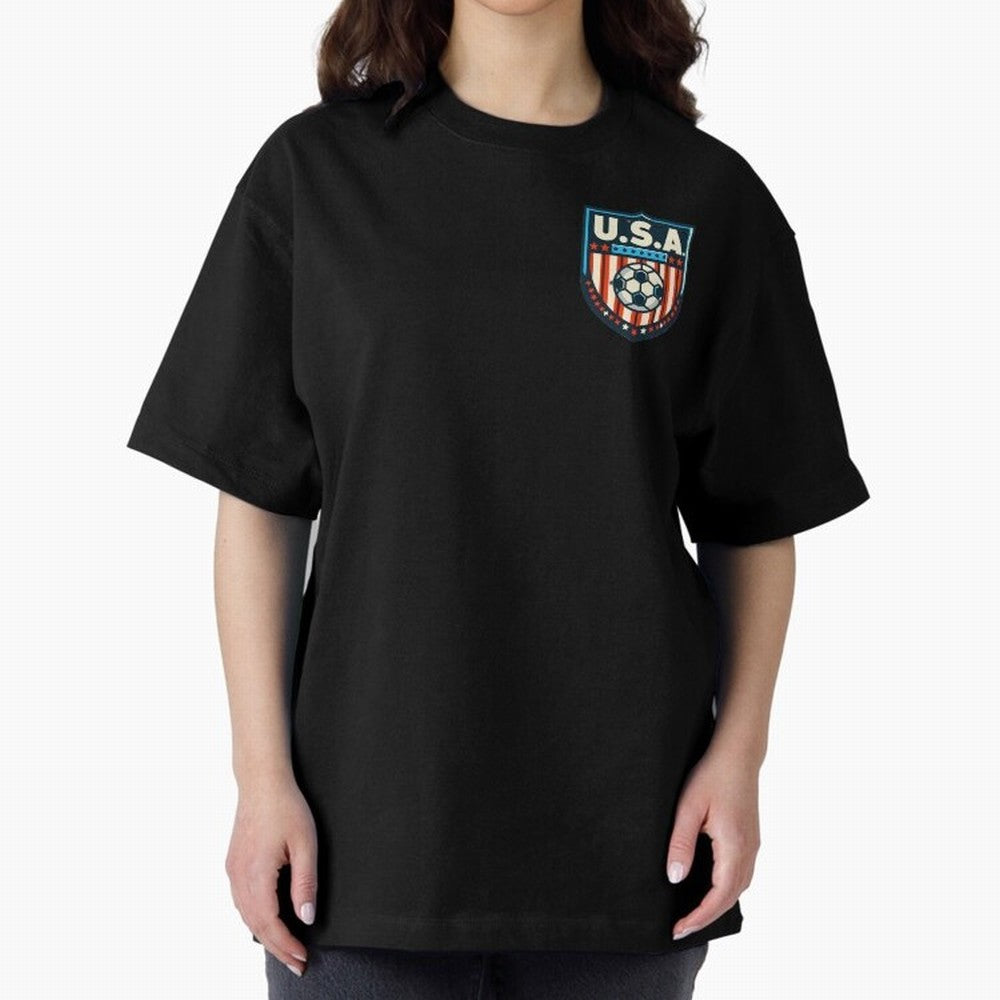 U.S.A Retro Style World Cup 2026 Oversized T-Shirt Honor Champions and Dreams in FIFA World Cup 2026 Group Stage Spirit, Celebrating Brazil, Portugal and Argentina, Mbappe and Neymar, Supporter Pride, Iconic Celebrations, Legendary Names and Global