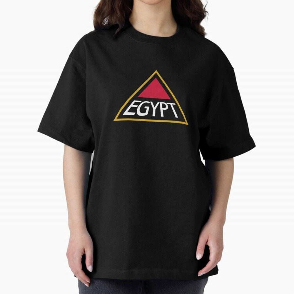 Logo of Egypt Oversized T-Shirt Cheer through Every Moment of Global Football Passion for FIFA World Cup 2026, Inspired by Mbappe, Spain, Football Festival Excitement, Trophy Ambitions, Country Rivalries and Star Player Buzz; Perfect for Fans,